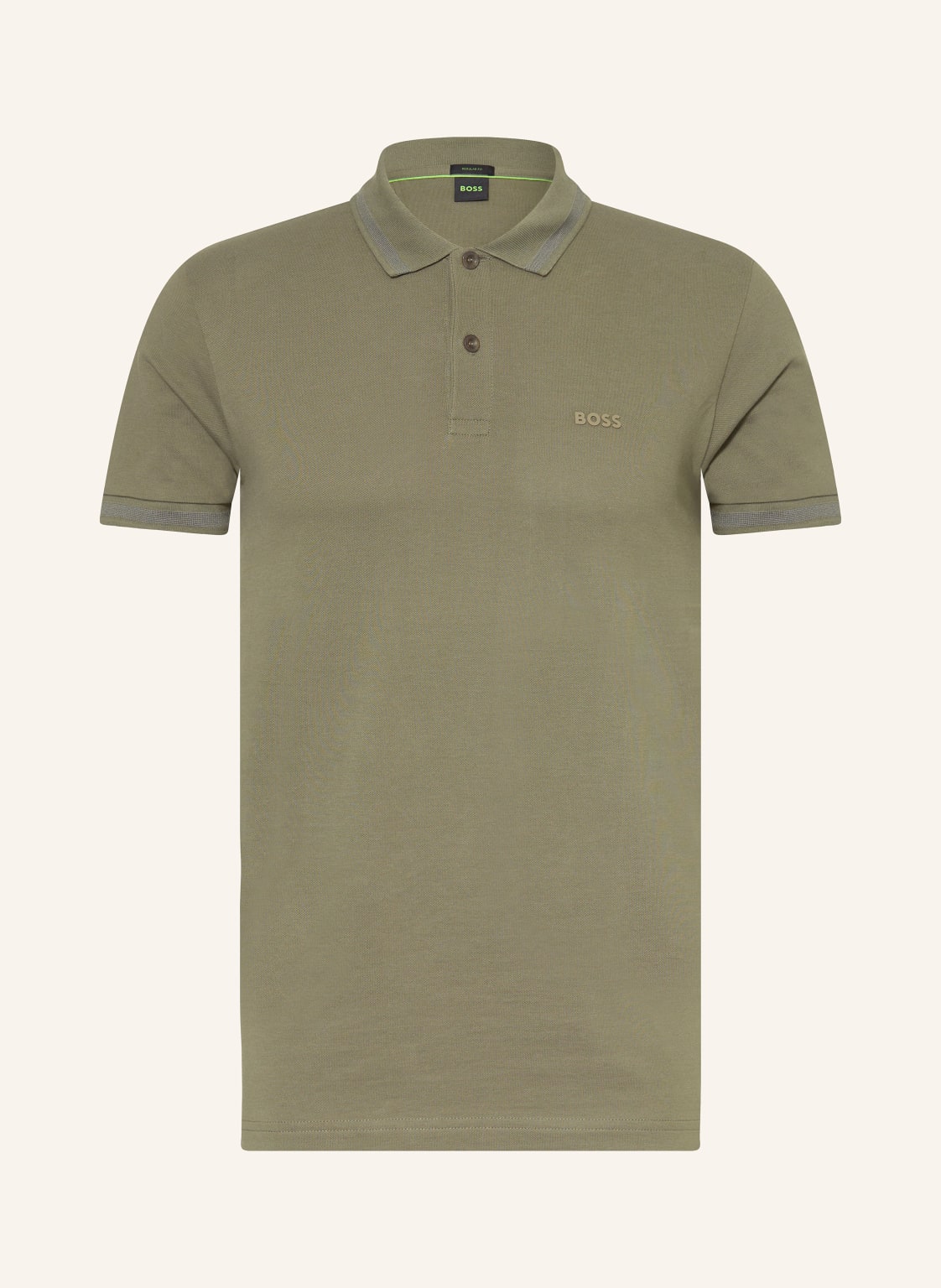 Boss Piqué-Poloshirt Pio gruen von Boss