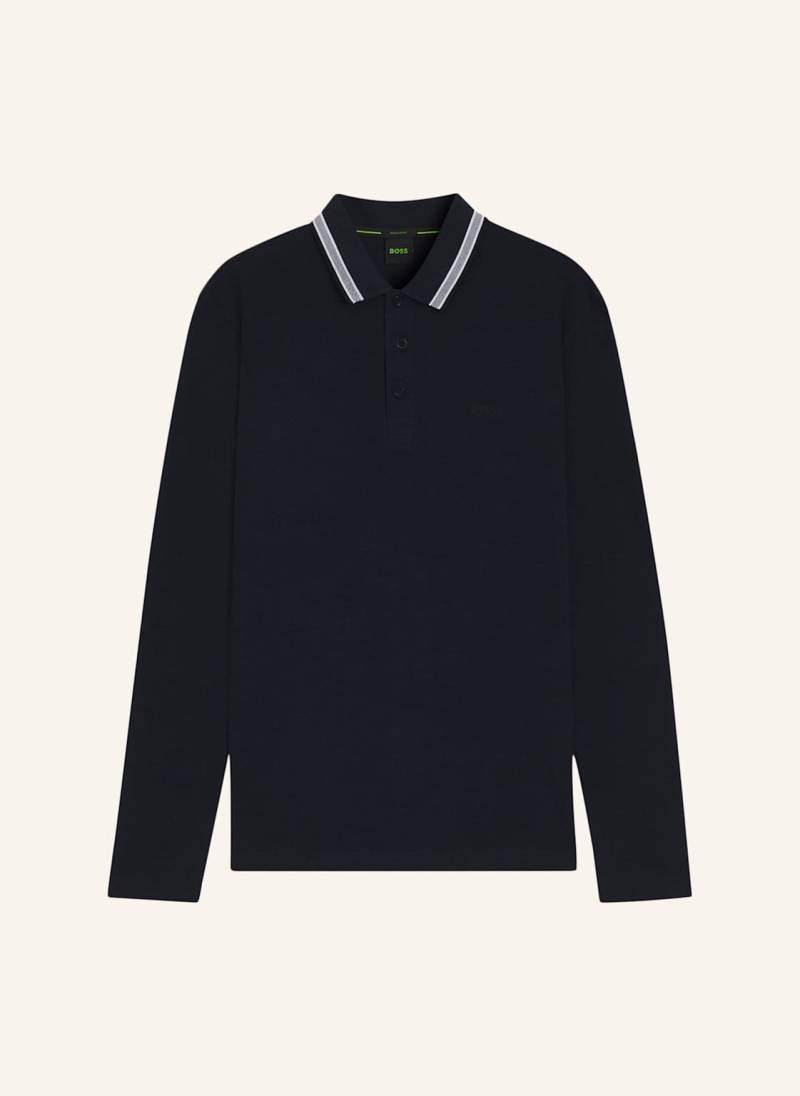 Boss Piqué-Poloshirt Plisy Regular Fit blau von Boss