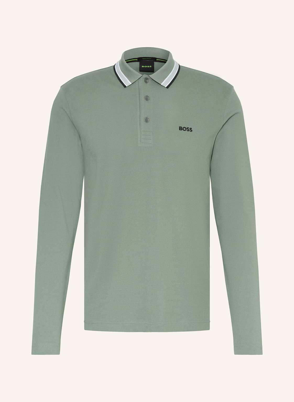 Boss Piqué-Poloshirt Plisy Regular Fit gruen von Boss