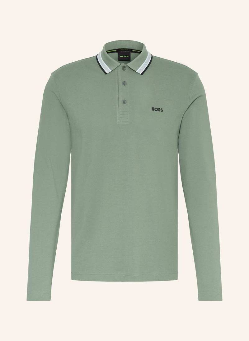 Boss Piqué-Poloshirt Plisy Regular Fit gruen von Boss