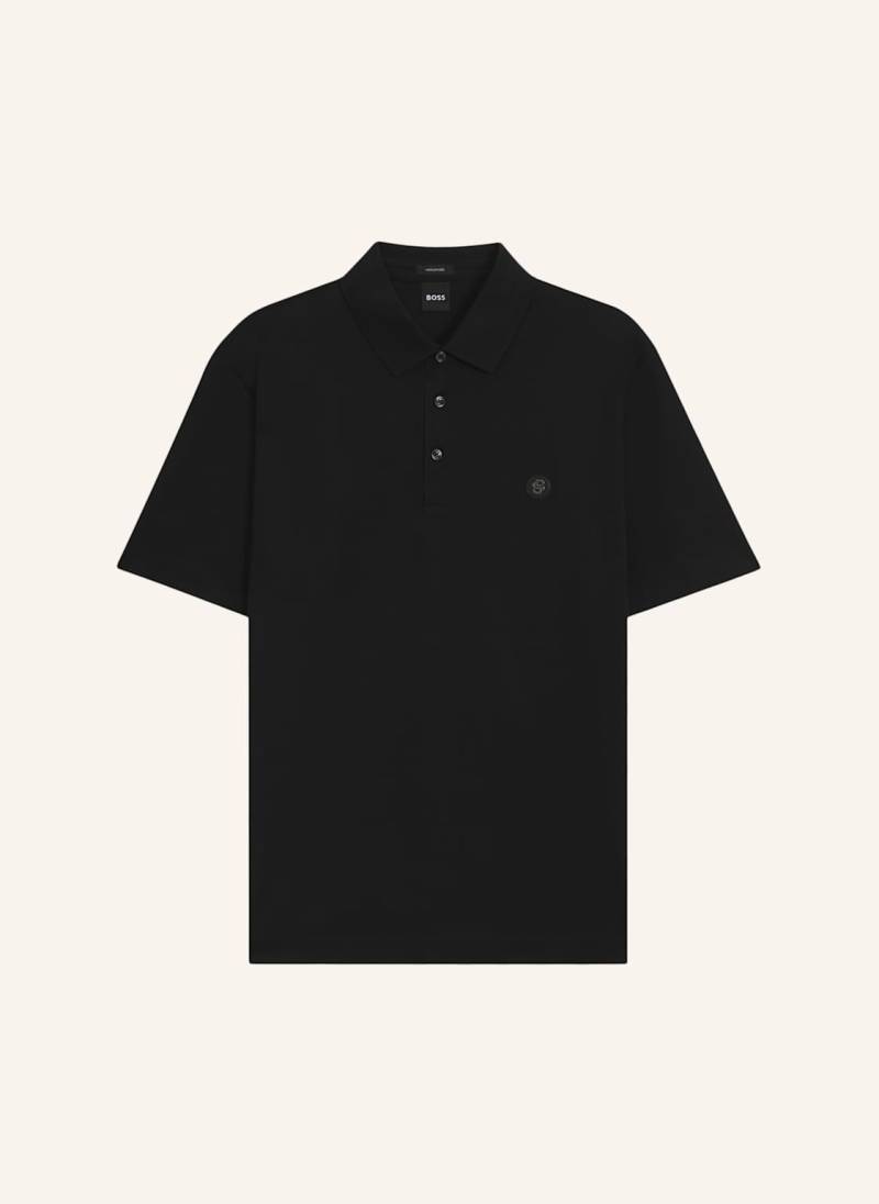 Boss Jersey-Poloshirt Parris schwarz von Boss