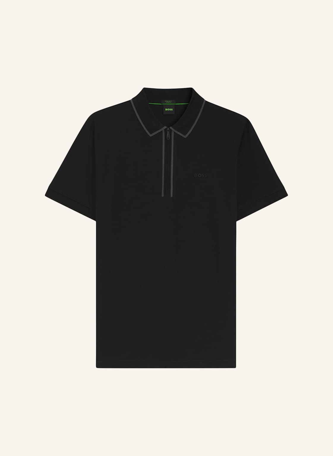 Boss Poloshirt Philix Tape Regular Fit schwarz von Boss