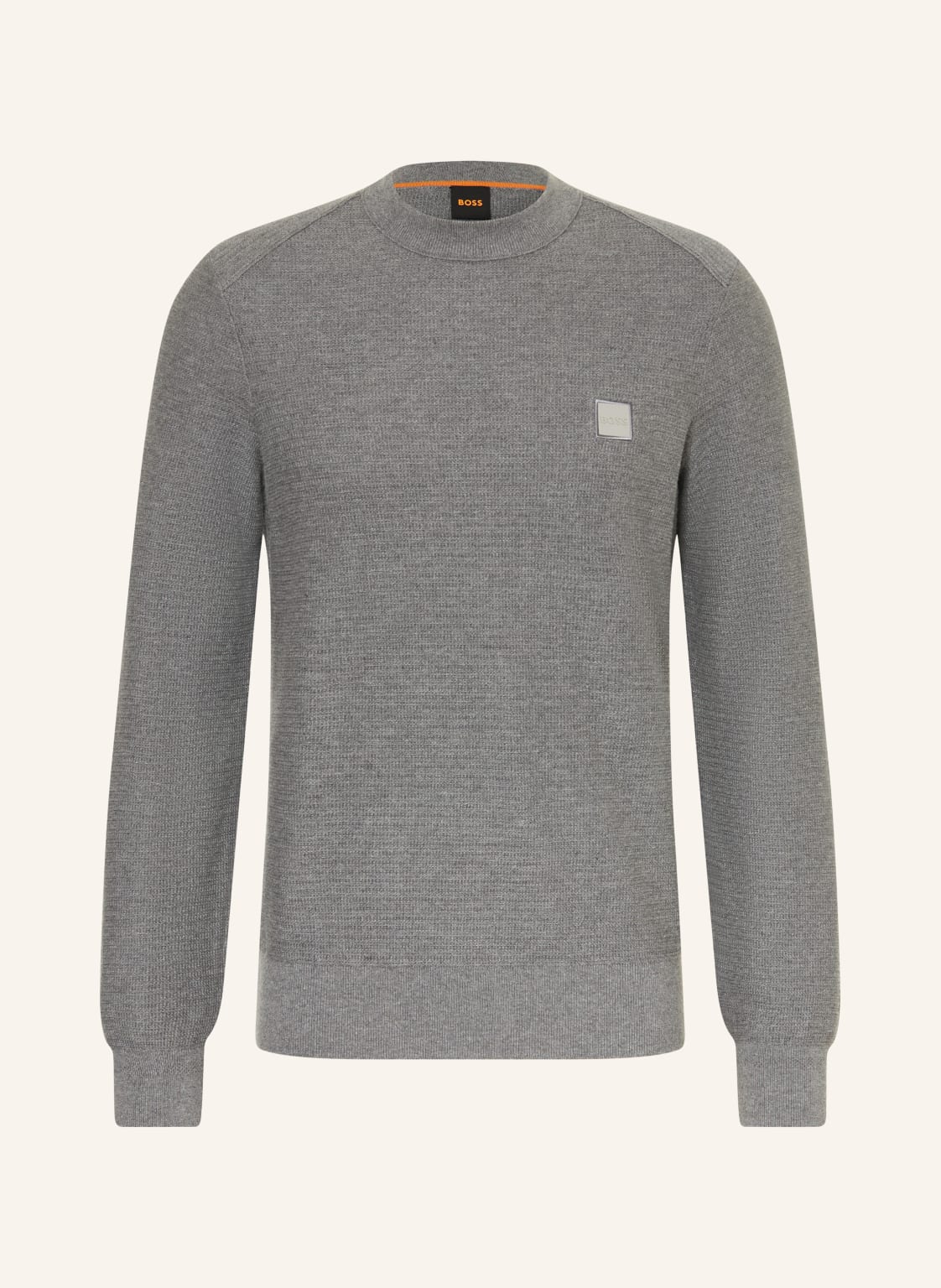 Boss Pullover Anion grau von Boss
