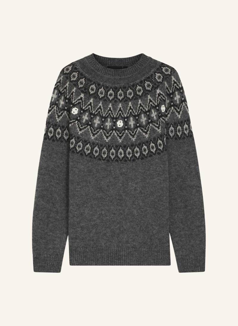 Boss Pullover C-Hisle Relaxed Fit grau von Boss