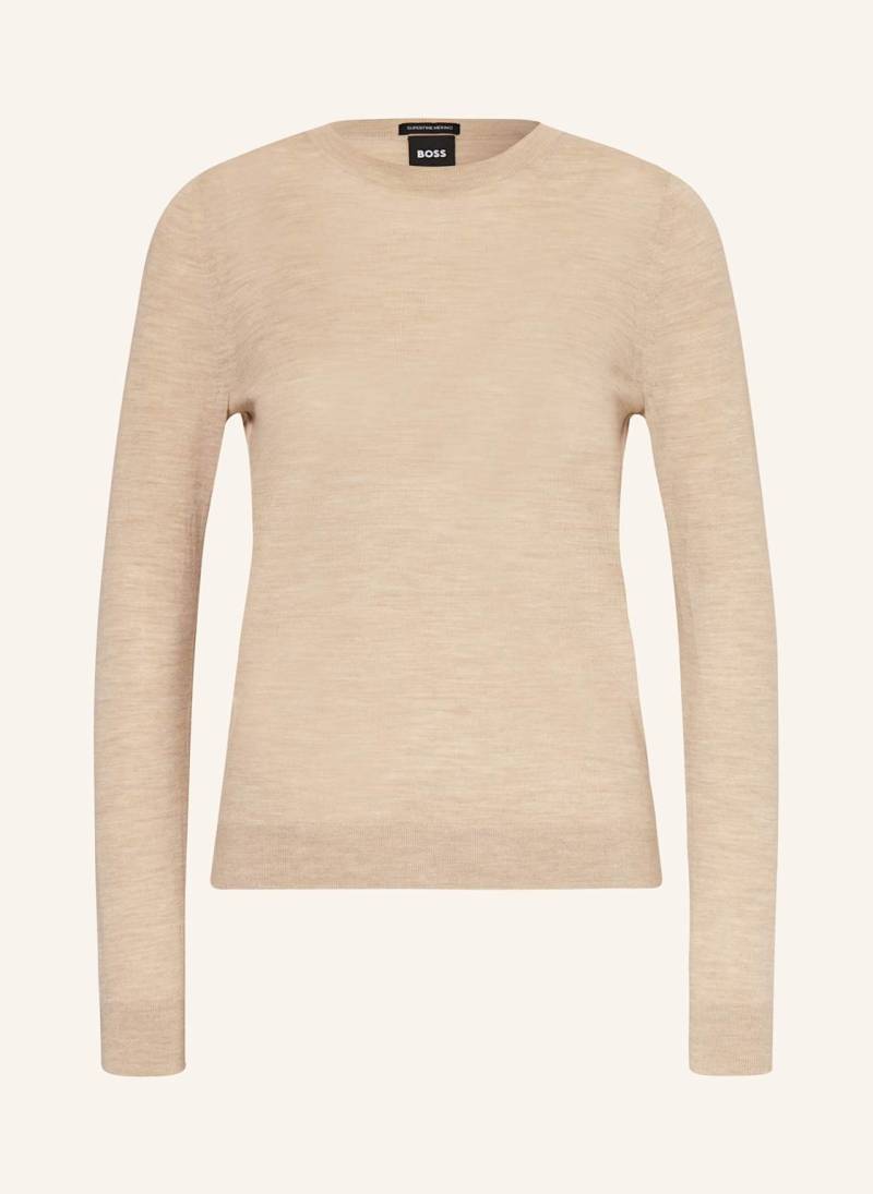Boss Pullover Ferpina beige von Boss