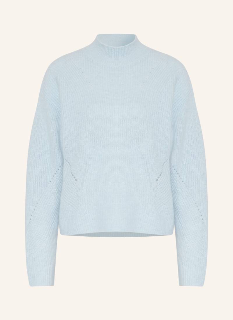 Boss Pullover Flondassy Mit Alpaka blau von Boss