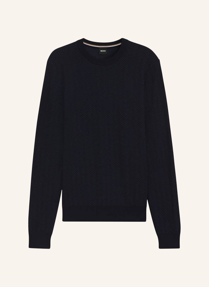 Boss Pullover H-Habito Regular Fit blau von Boss