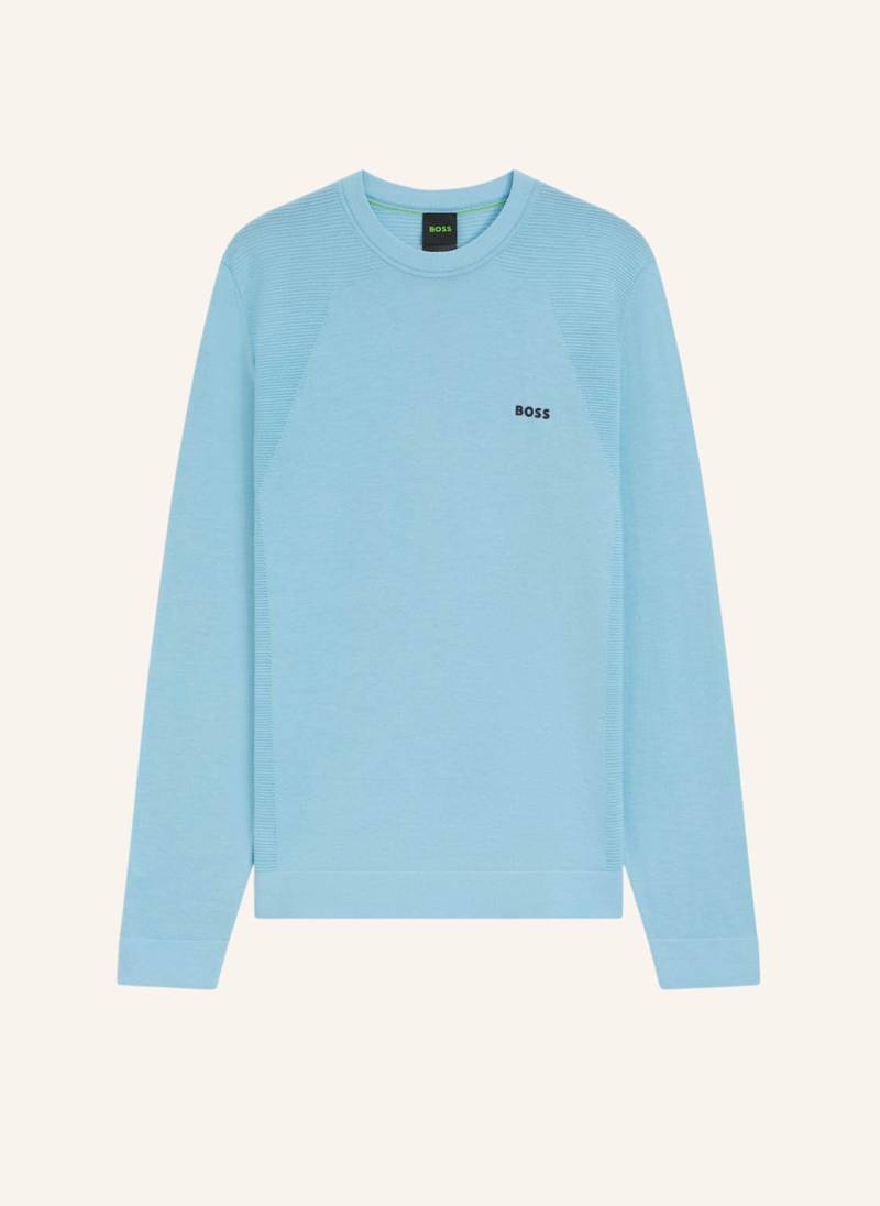 Boss Pullover K_Momentum-Lite Cn Regular Fit blau von Boss