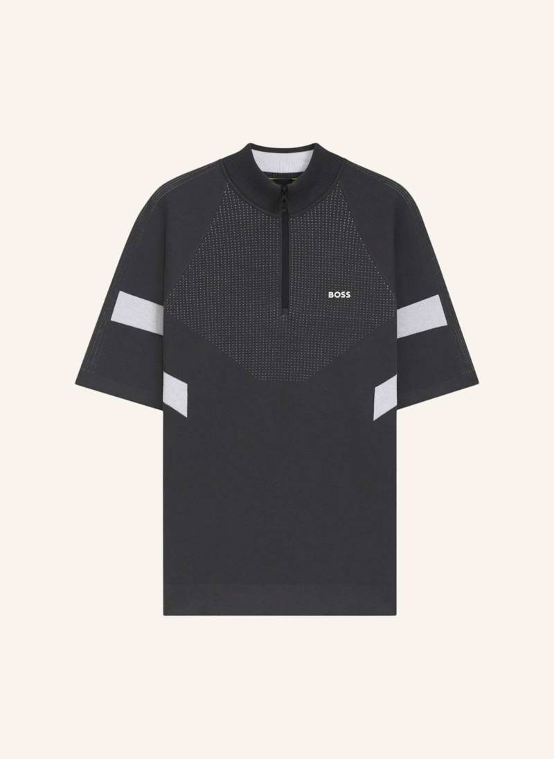 Boss Pullover K_Tennis Retro Qz Relaxed Fit grau von Boss