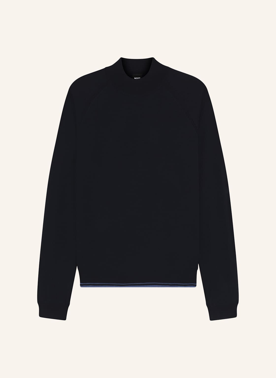 Boss Pullover Perfino_In Regular Fit blau von Boss