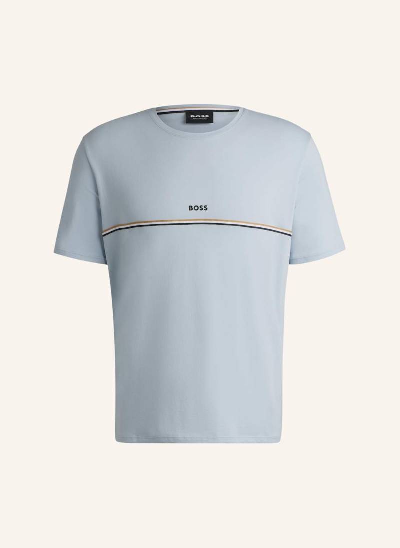 Boss Pyjama-Oberteil Unique T-Shirt Regular Fit blau von Boss