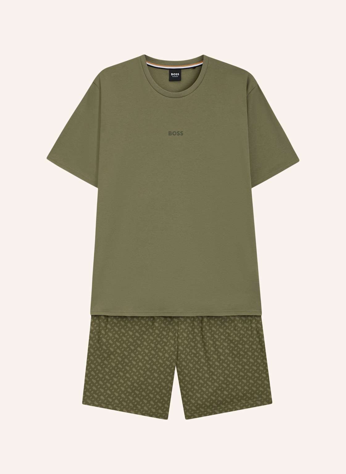 Boss Pyjama-Set Relax Short Set Regular Fit gruen von Boss