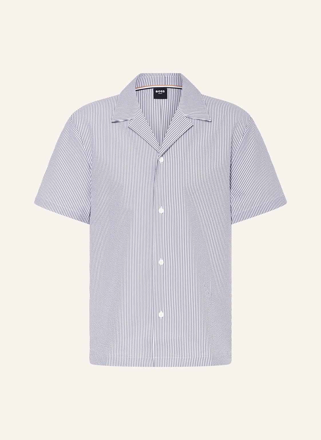 Boss Resorthemd Velvetfish Regular Fit blau von Boss