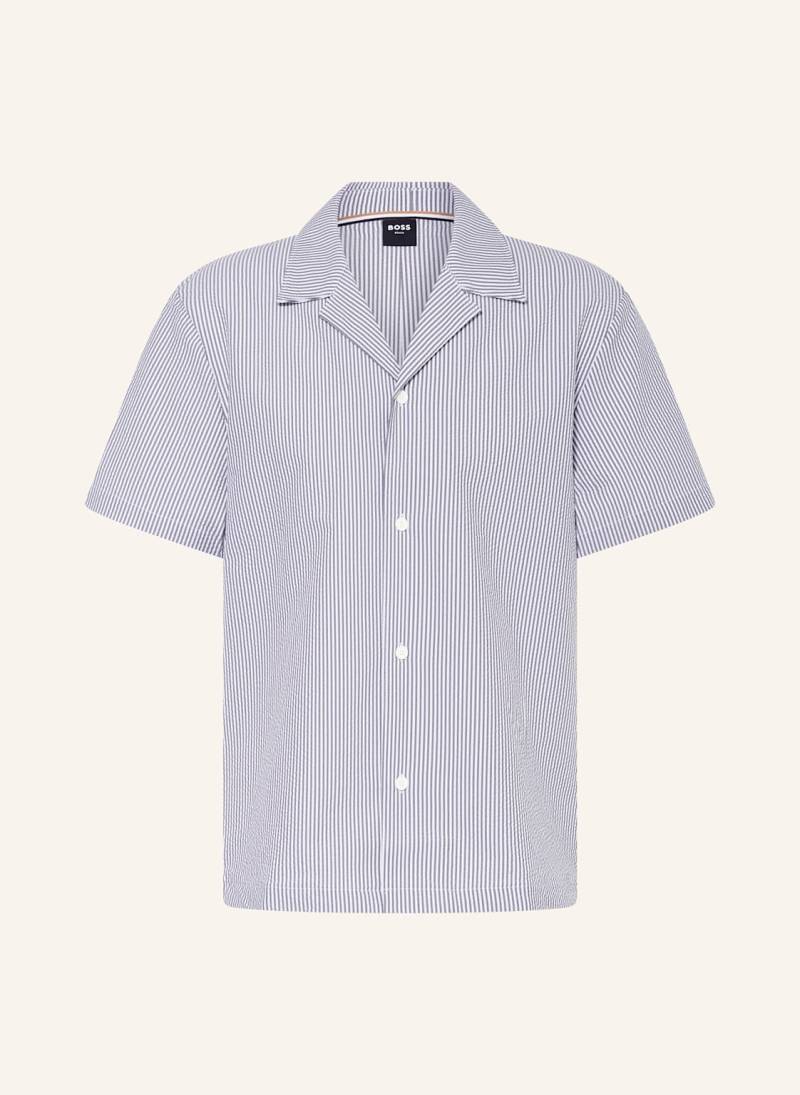 Boss Resorthemd Velvetfish Regular Fit blau von Boss