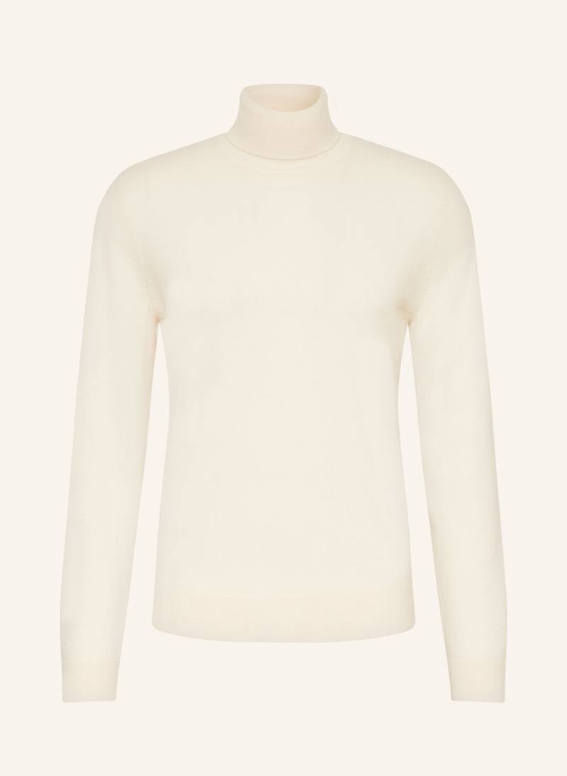 Boss Rollkragenpullover Emio Aus Cashmere weiss von Boss