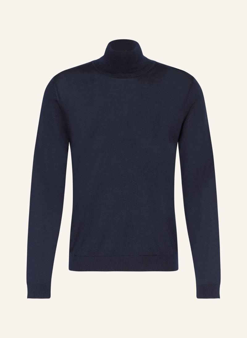 Boss Rollkragenpullover Musso blau von Boss