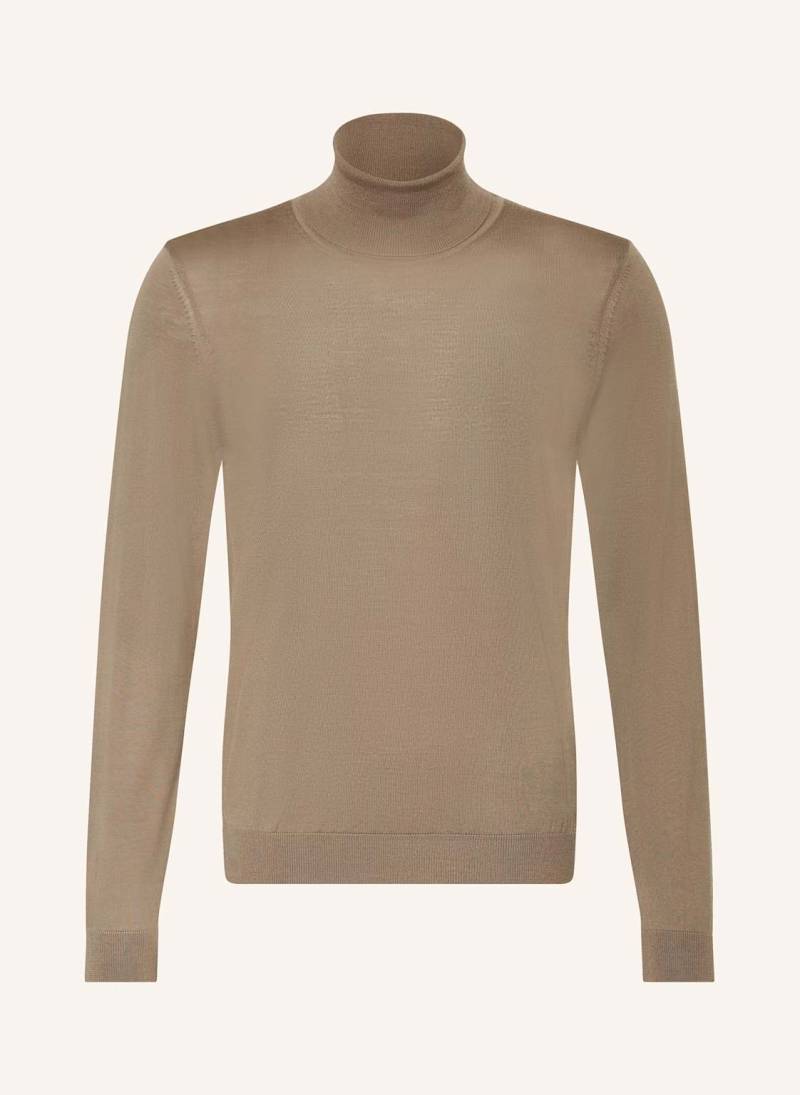Boss Rollkragenpullover Musso grau von Boss