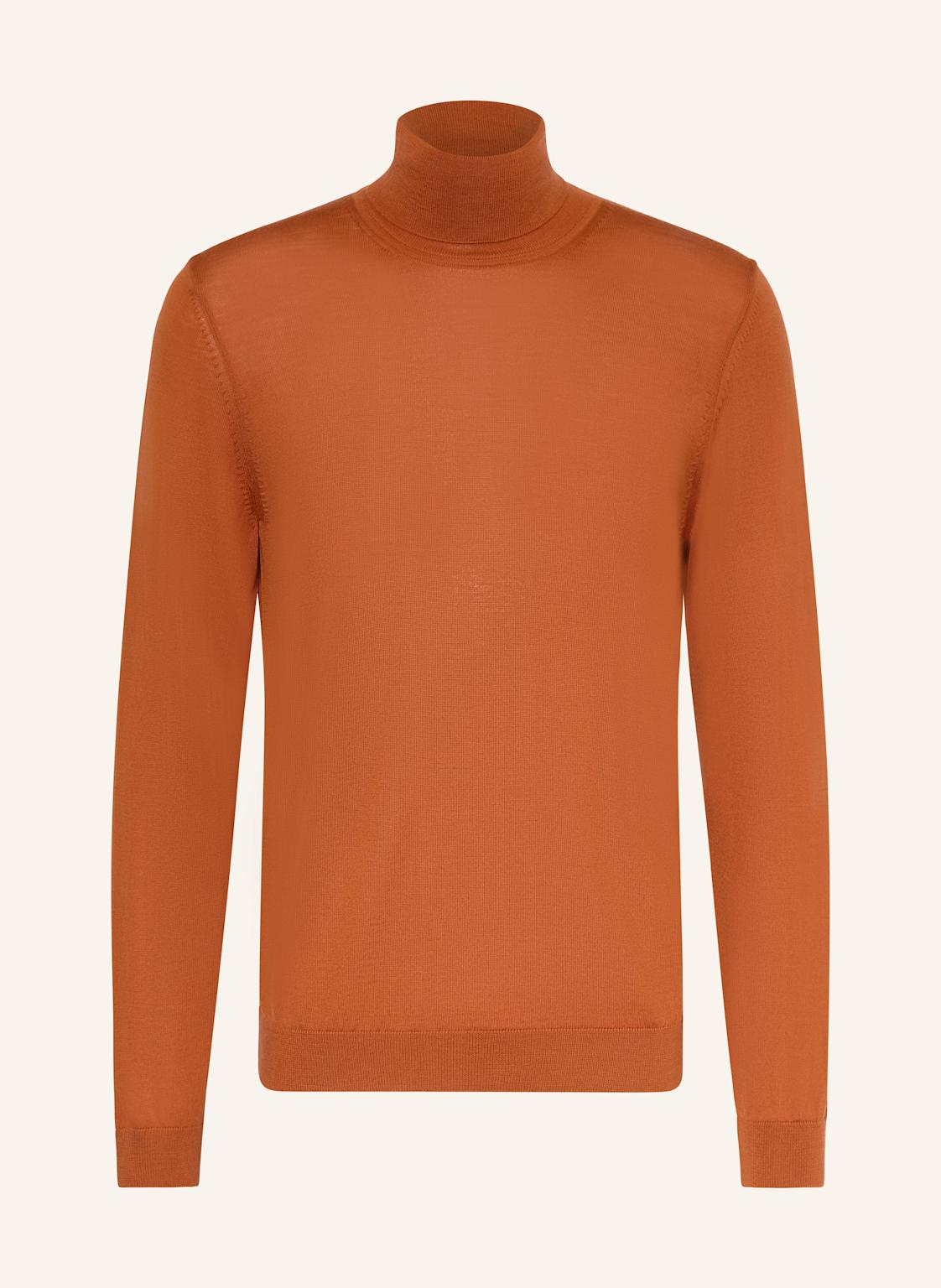 Boss Rollkragenpullover Musso orange von Boss