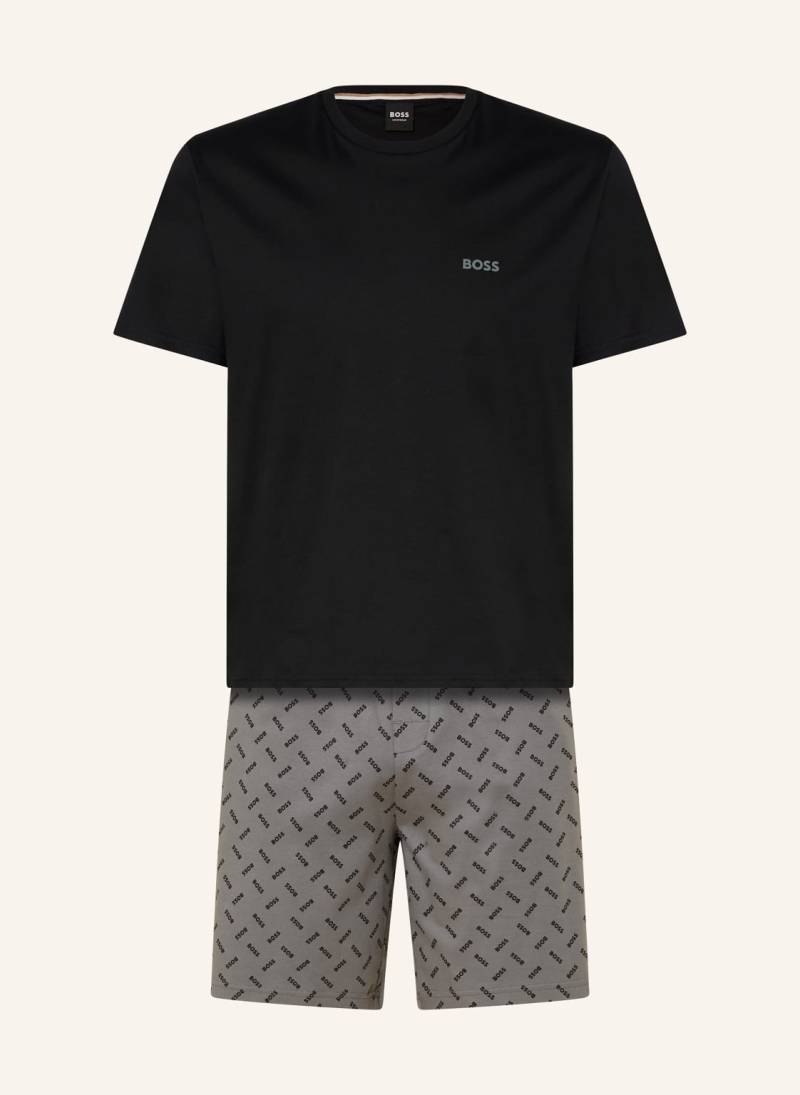 Boss Schlafanzug Relax grau von Boss