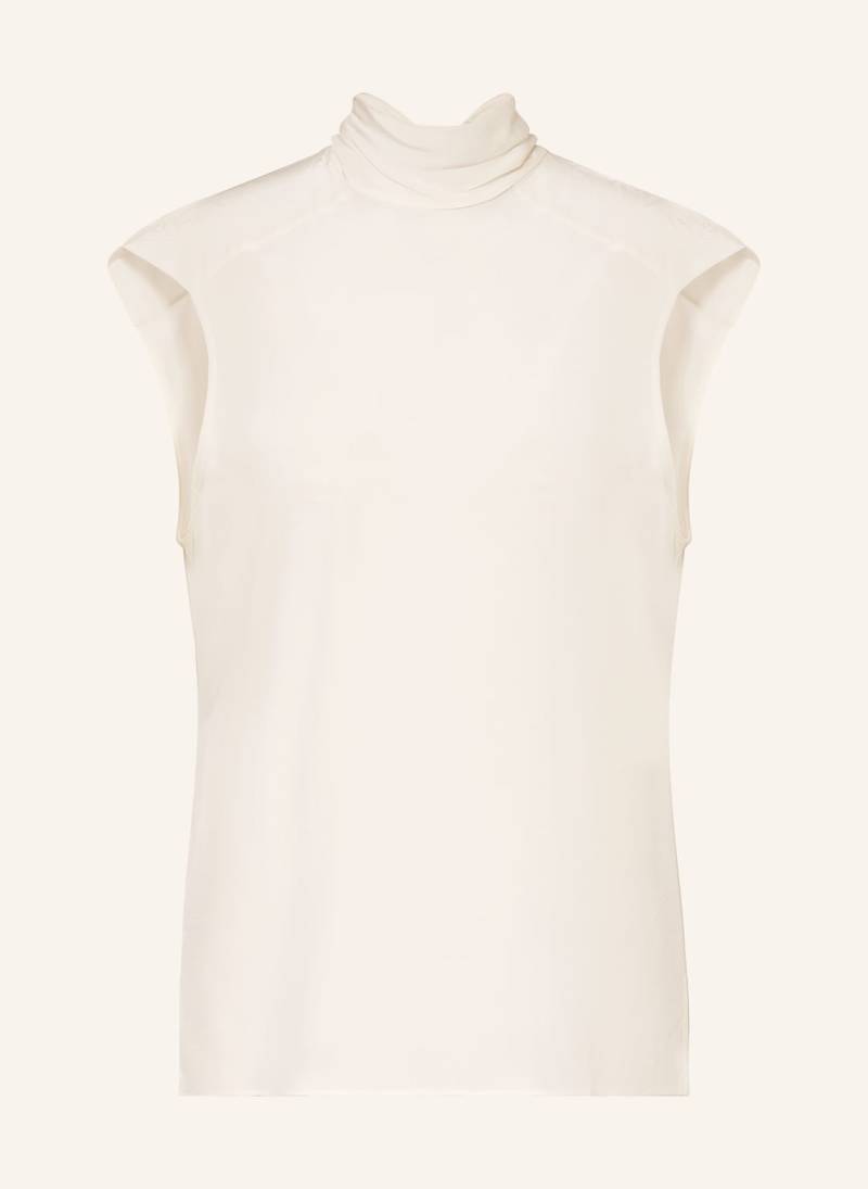 Boss Schluppenbluse Besei Aus Seide weiss von Boss