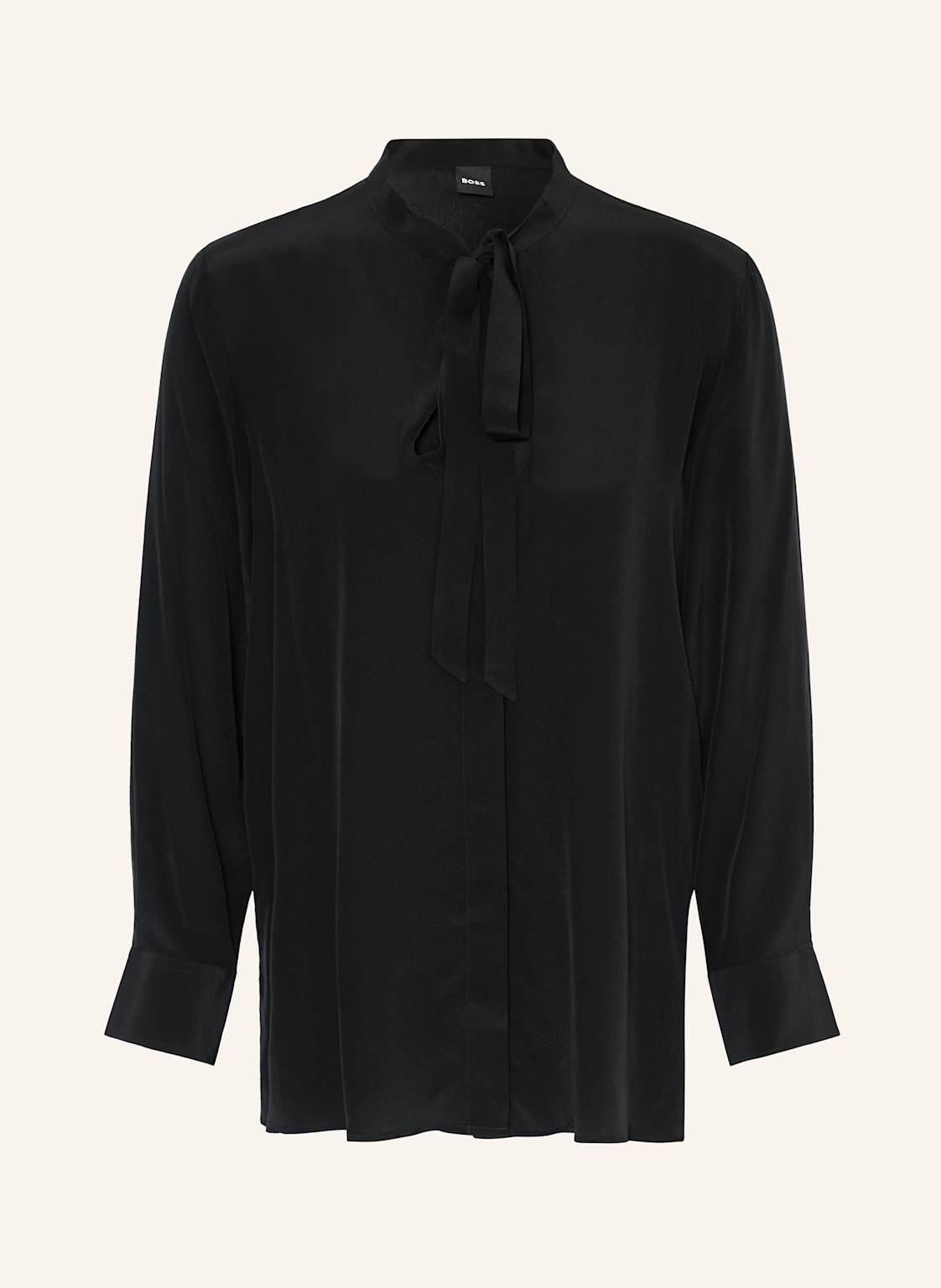 Boss Schluppenbluse Bryon Aus Seide schwarz von Boss