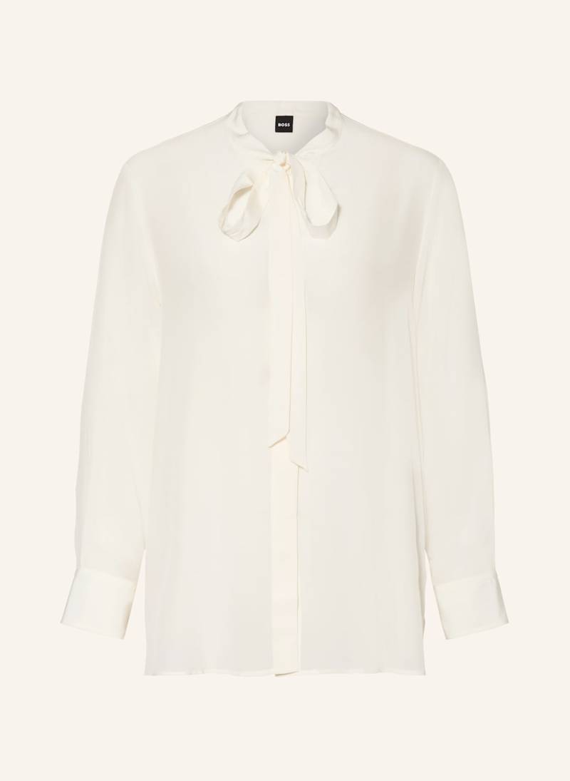 Boss Schluppenbluse Bryon Aus Seide weiss von Boss