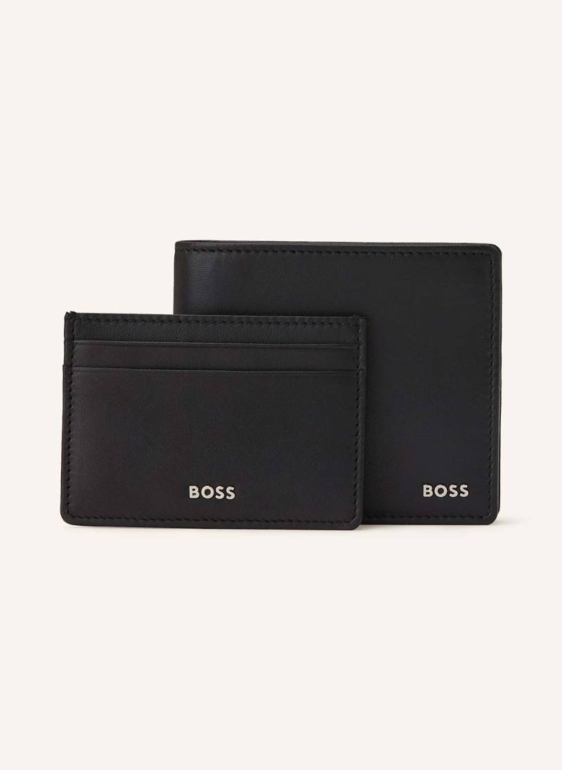 Boss Set Gbbm: Geldbörse Und Kartenetui Mit Geschenkbox schwarz von Boss