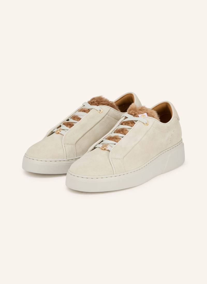 Boss Sneaker Gabry Mit Kunstfell beige von Boss