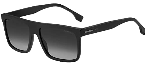 BOSS 1440/S Matte Black/Grey Shaded 59/17/150 Herren Sonnenbrillen von HUGO BOSS