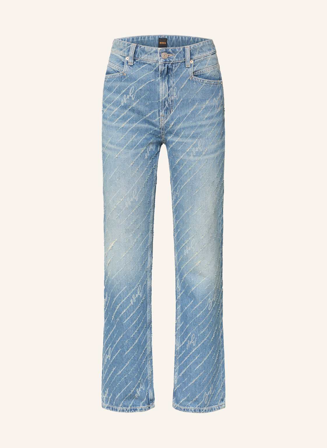 Boss Straight Jeans Ada blau von Boss