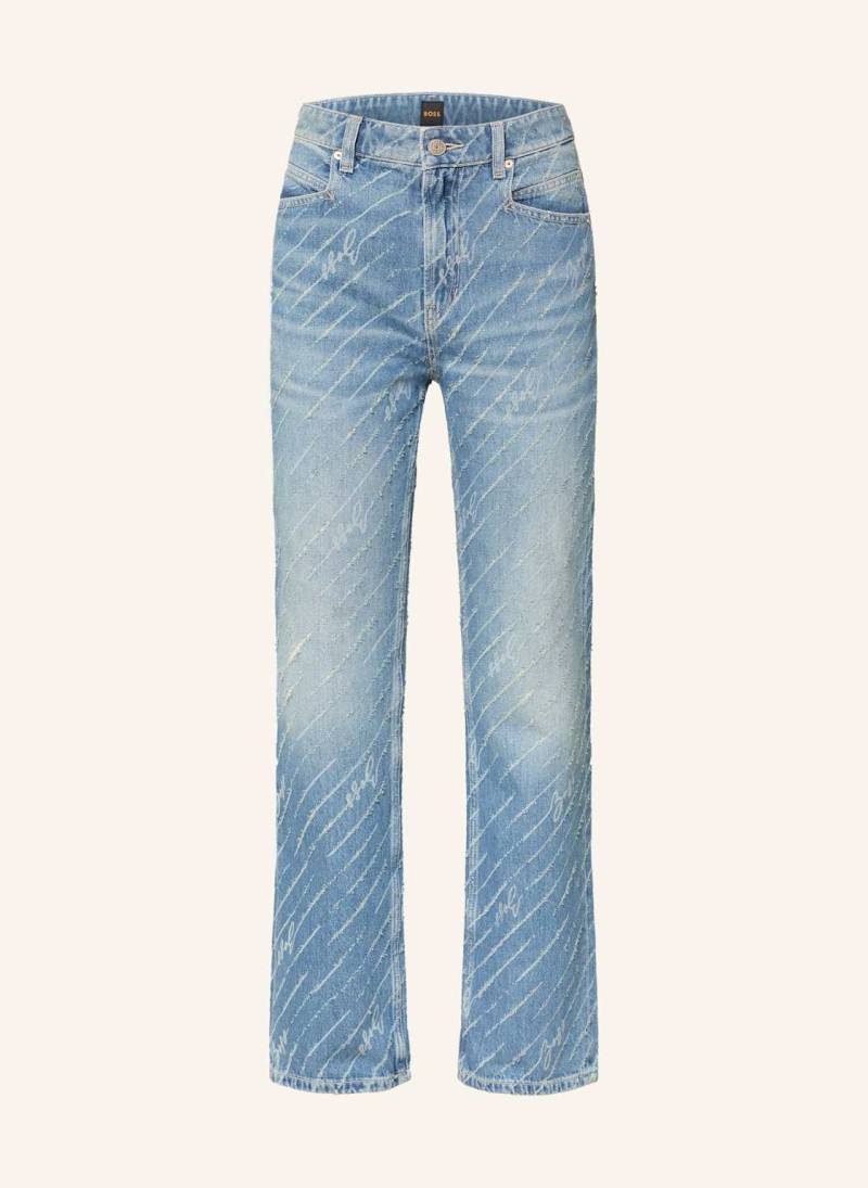 Boss Straight Jeans Ada blau von Boss