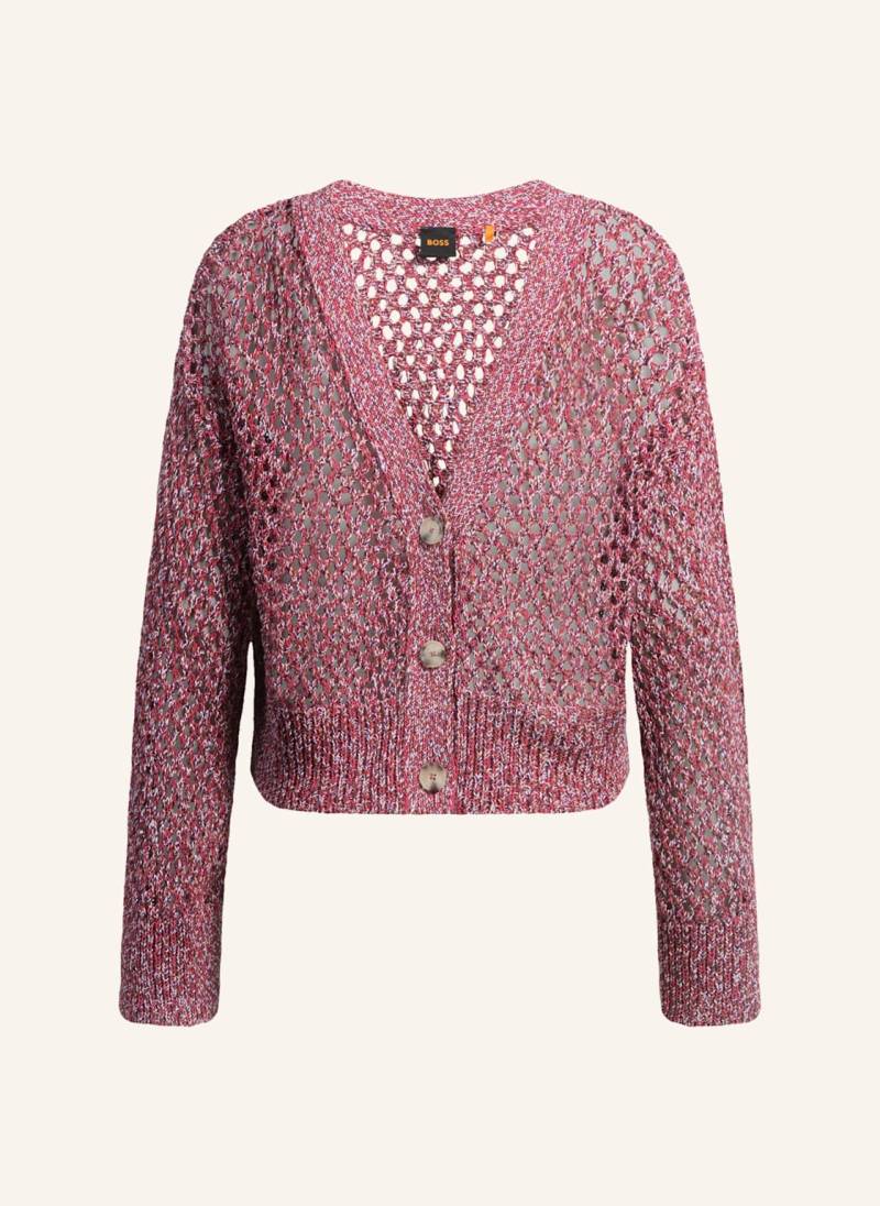 Boss Strickjacke C_Fontana Relaxed Fit rot von Boss