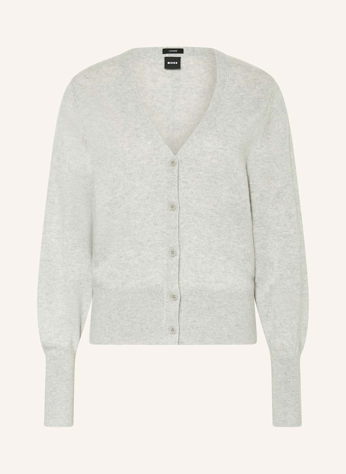 Boss Strickjacke Fuvrona Aus Cashmere grau von Boss