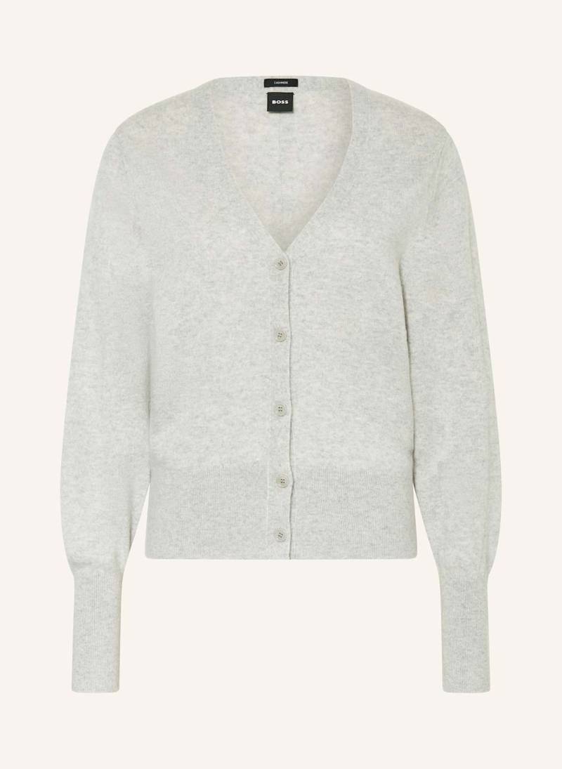 Boss Strickjacke Fuvrona Aus Cashmere grau von Boss