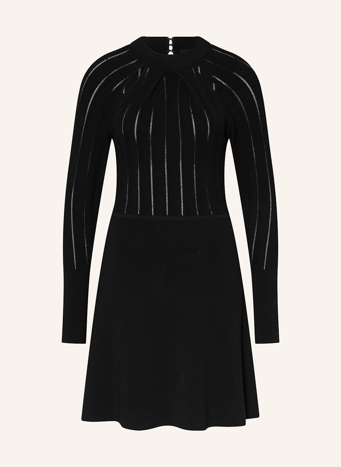 Boss Strickkleid Fuccia Mit Cut-Outs schwarz von Boss