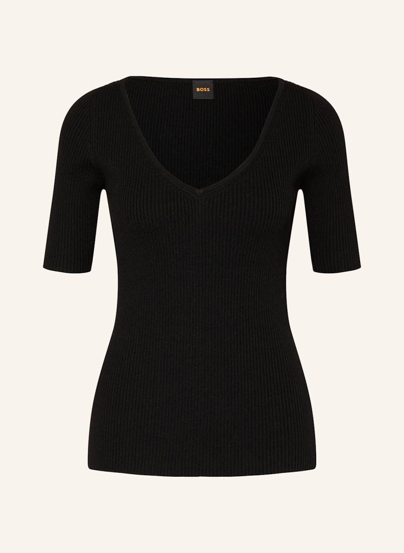 Boss Strickshirt Faradisco schwarz von Boss
