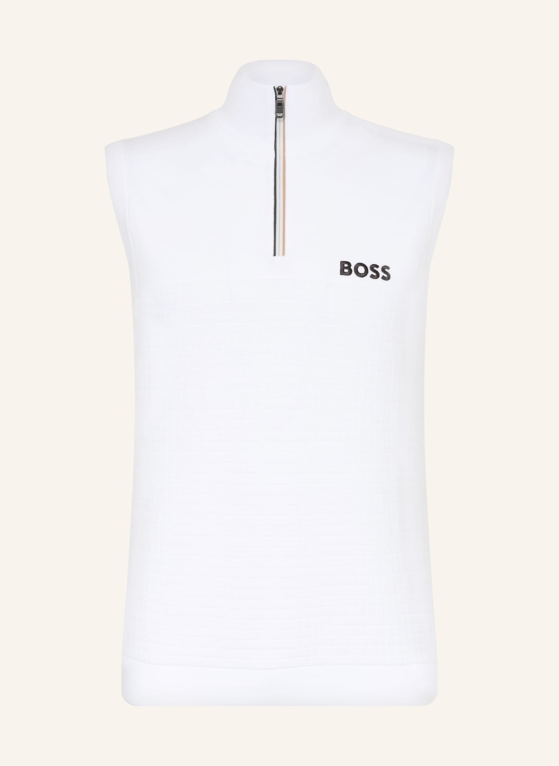Boss Strickweste Bierdie weiss von Boss