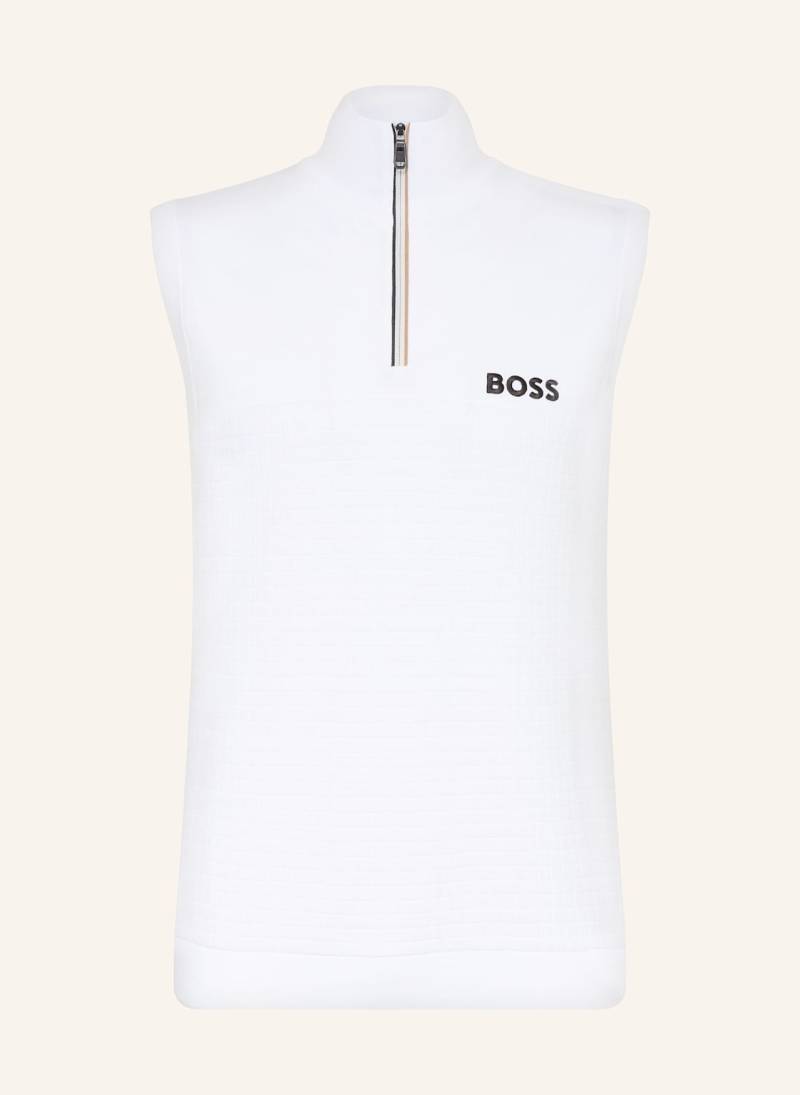 Boss Strickweste Bierdie weiss von Boss
