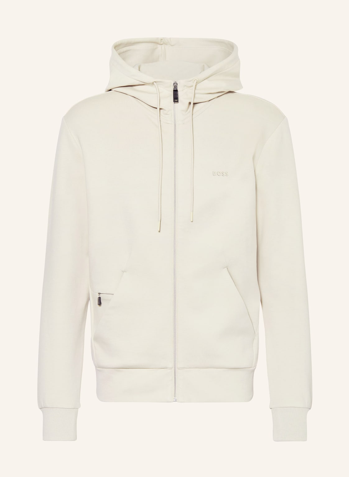 Boss Sweatjacke Saggy beige von Boss