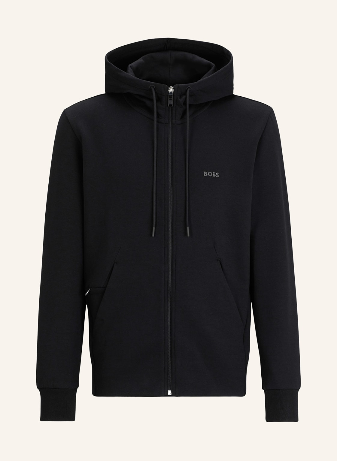 Boss Sweatjacke Saggy schwarz von Boss