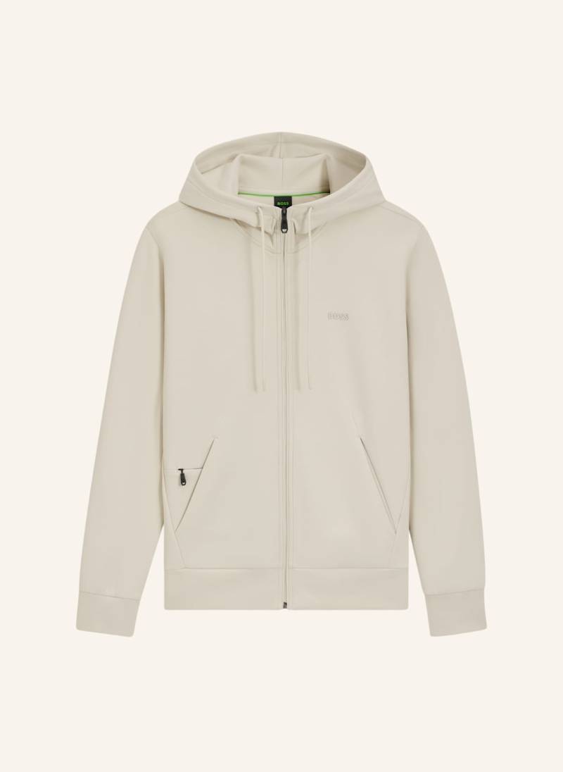 Boss Sweatjacke Saggy weiss von Boss