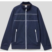 Boss Sweatjacke mit Stehkragen in Marine, Größe 140 von Boss