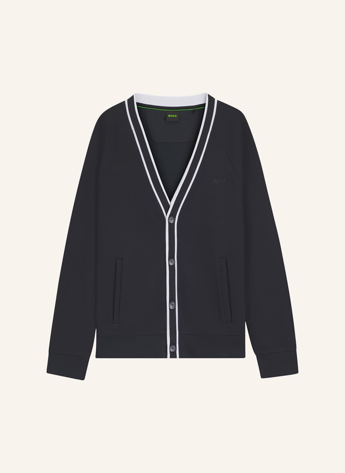 Boss Sweatshirt Sardigan Goc Relaxed Fit blau von Boss