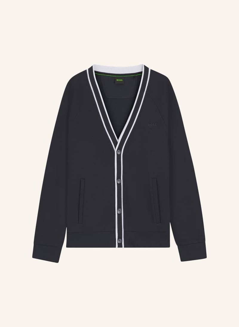 Boss Sweatshirt Sardigan Goc Relaxed Fit blau von Boss