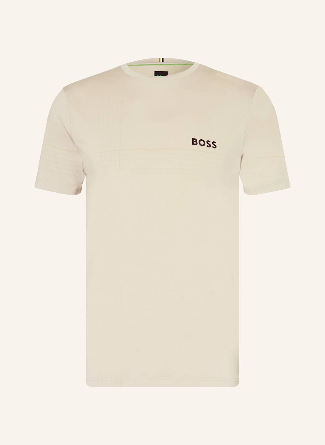 Boss T-Shirt Check Toc beige von Boss