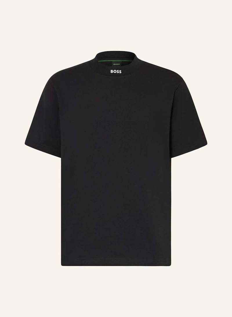 Boss T-Shirt Collar Zone schwarz von Boss