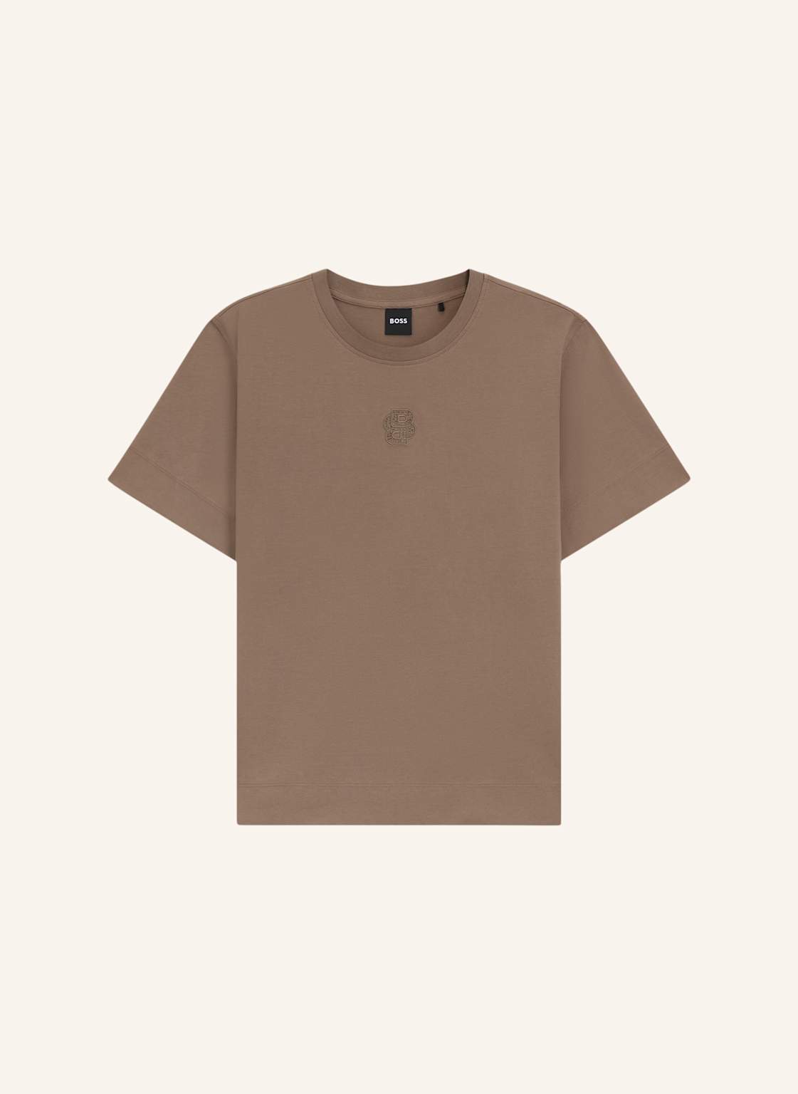 Boss T-Shirt Elpha Mit Schmucksteinen braun von Boss