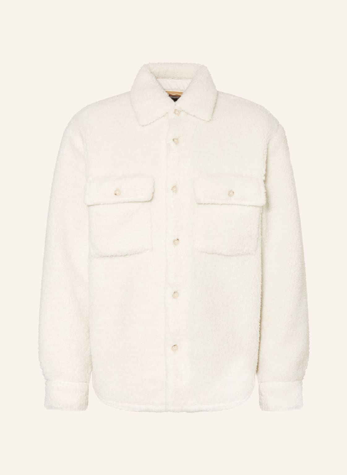 Boss Teddyfell-Overjacket Owen weiss von Boss