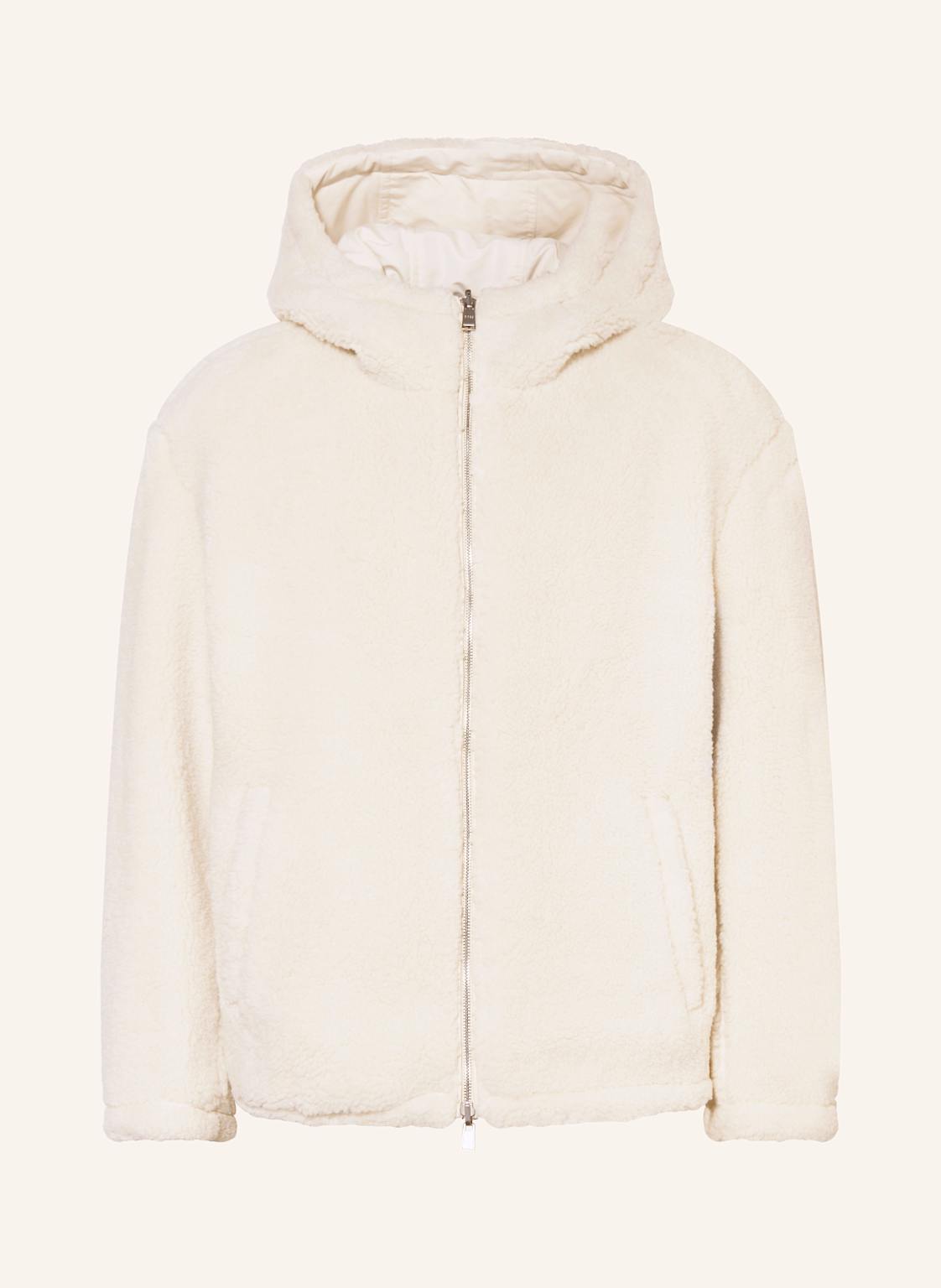 Boss Teddyfelljacke Cerulo Zum Wenden weiss von Boss