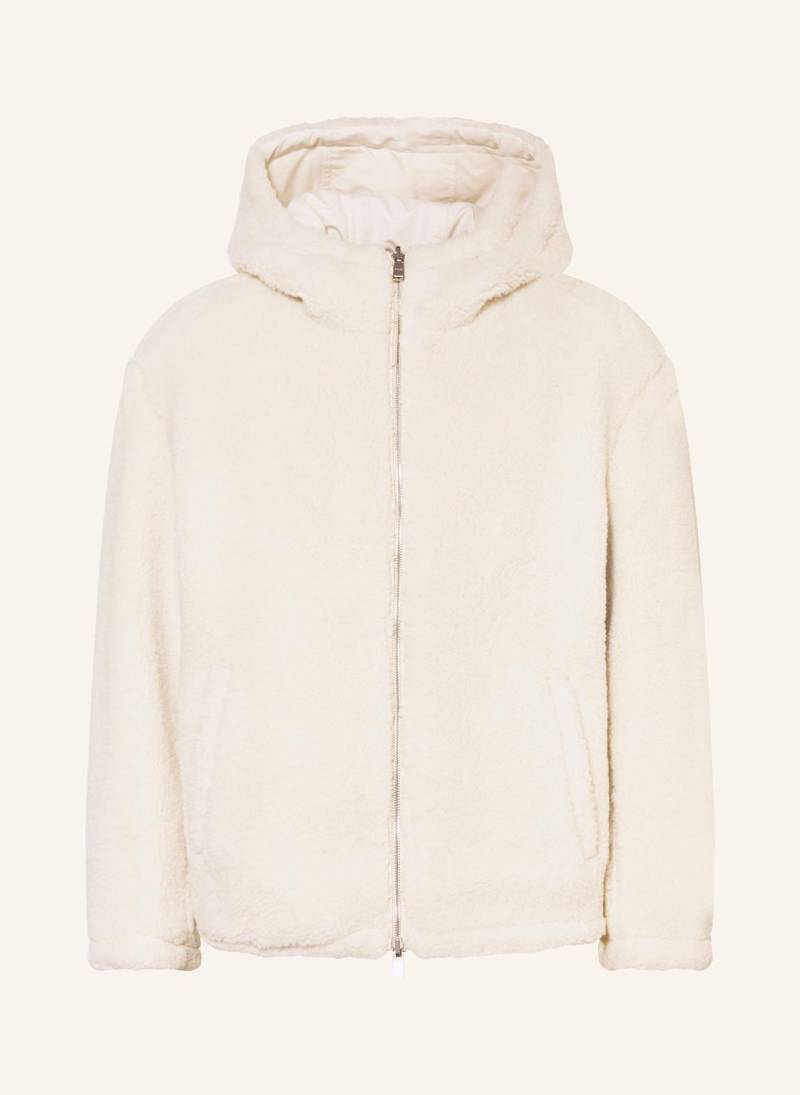 Boss Teddyfelljacke Cerulo Zum Wenden weiss von Boss